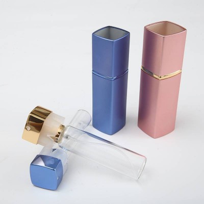 8ml 10ml 15ml 20ml Empty Square Pocket Decant Fancy Alcohol Perfume Mist Bottle For Hand Sanitizer