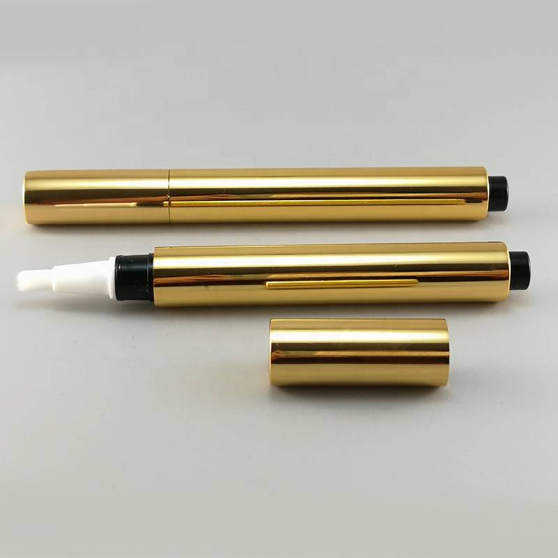 2.8ml empty aluminium twist cosmetic pen with brush applicator